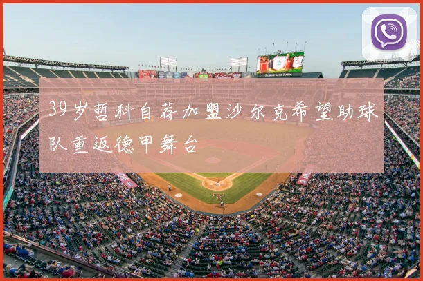 39岁哲科自荐加盟沙尔克希望助球队重返德甲舞台